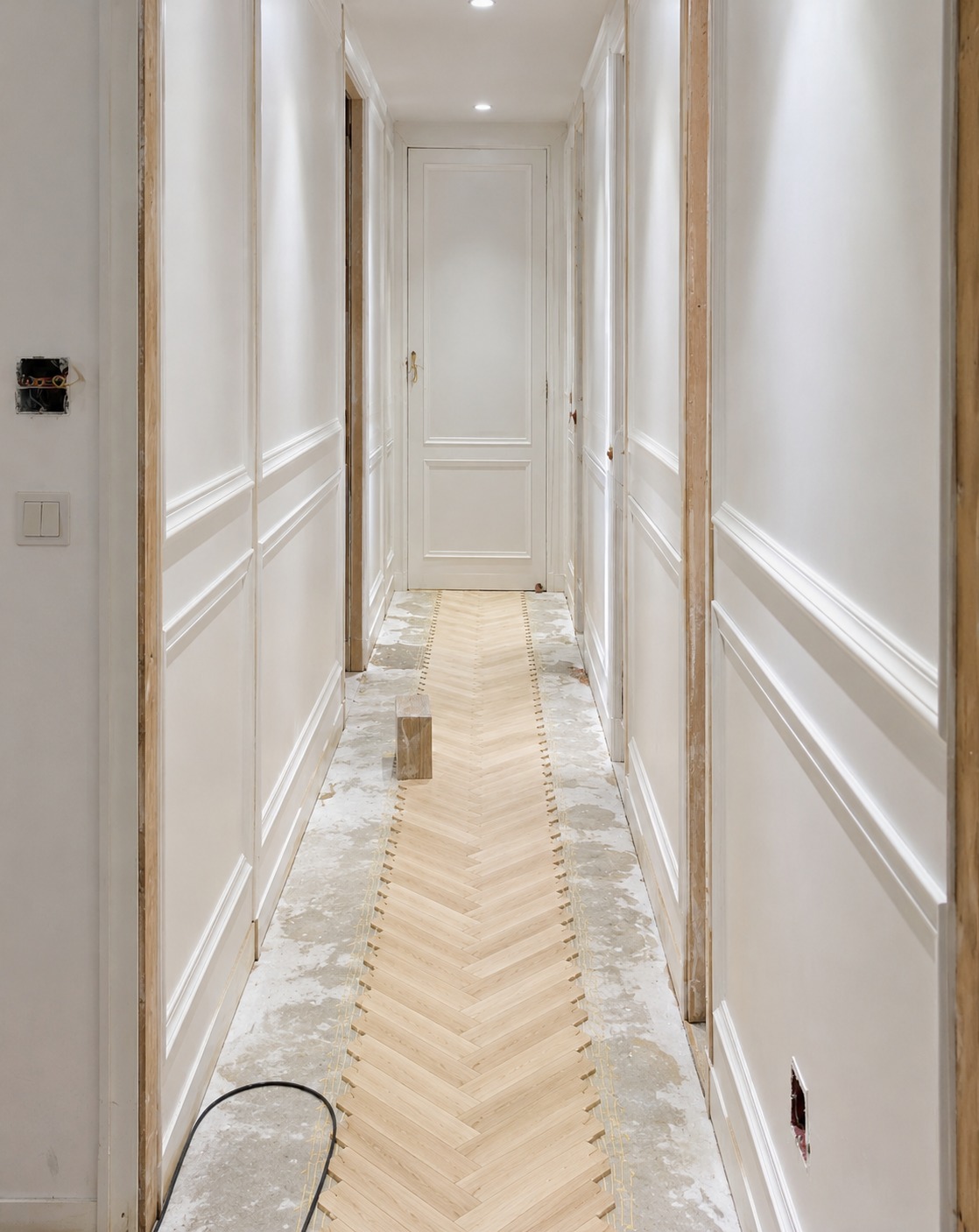 Rénovation d'un appartement haussmannien à Casablanca