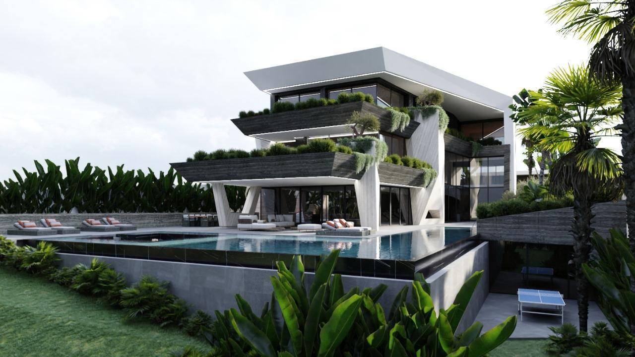 Villa contemporaine à Tanger — vue extérieure